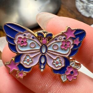 Colorful Butterfly Enamel Brooch